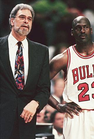 Phil Jackson y Michael Jordan. Dos líderes de los Chicago Bulls