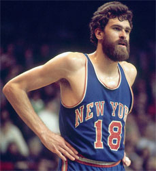 Phil Jackson. Jugador de baloncesto con barba